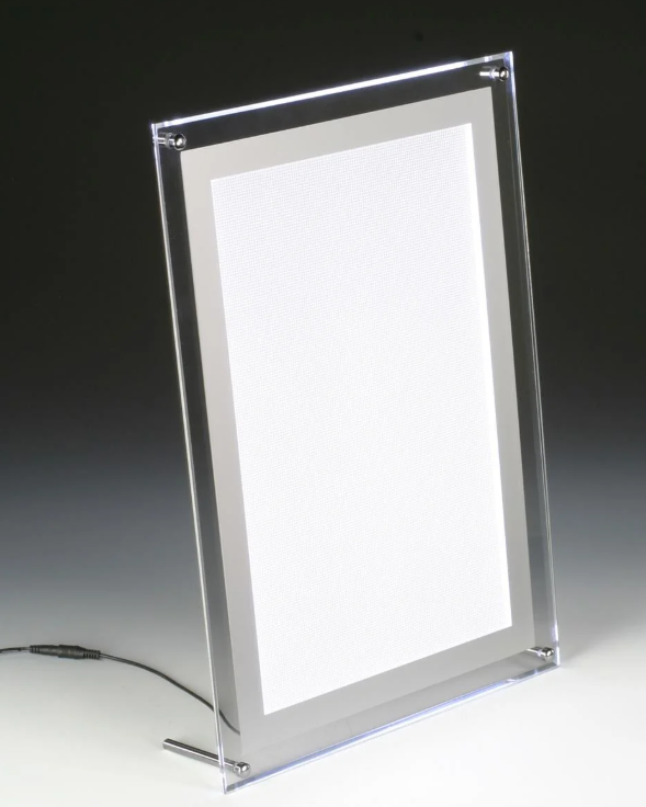 Light box metal frame
