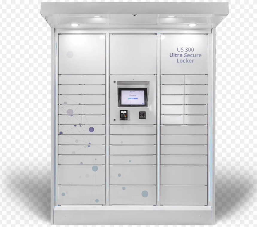 Smart parcel locker enclosure