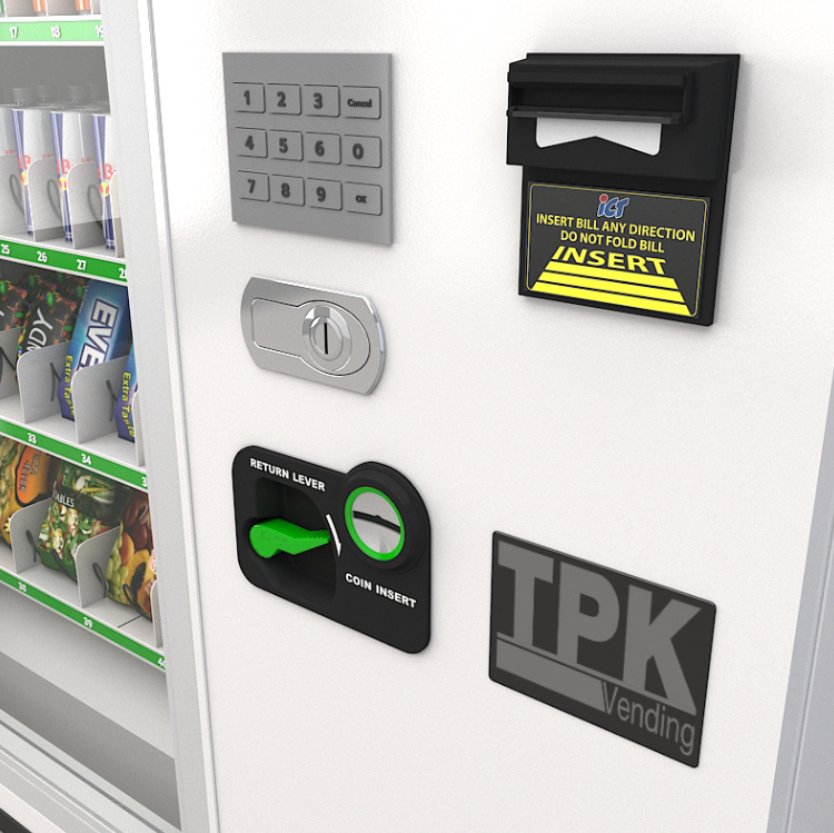 Vending machine sheet metal parts